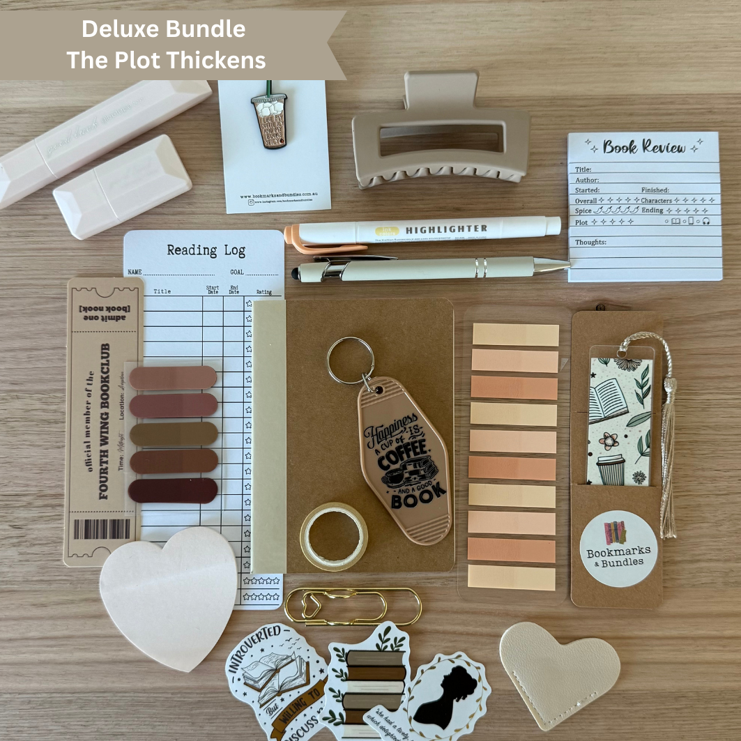 Plotting in Neutrals - Bookish Stationery Bundle