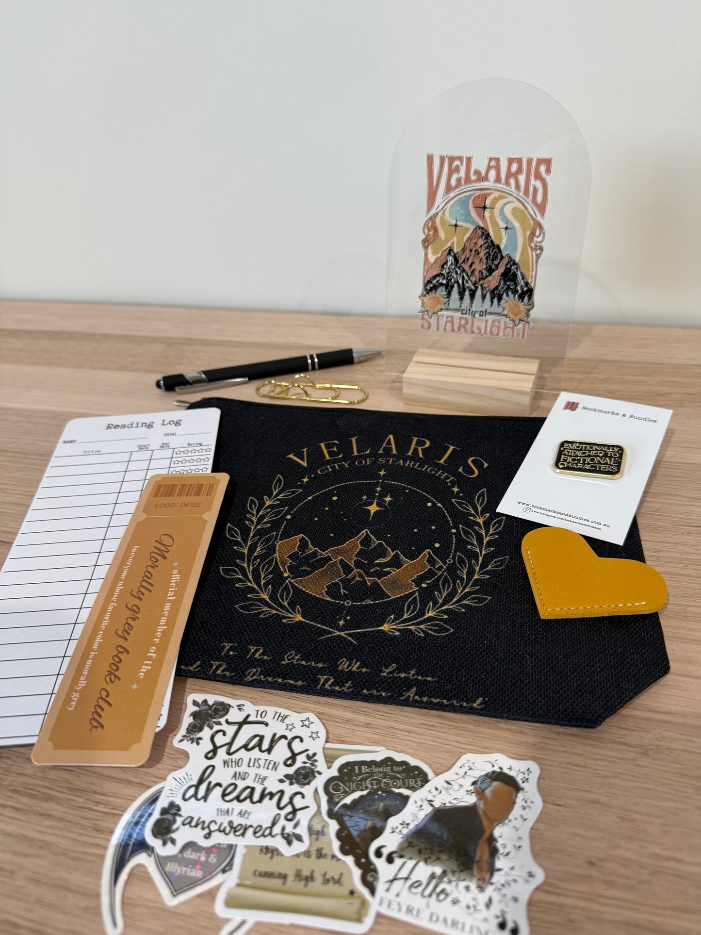 Night Court Notes Bookish Gift Bundle - A Court of Thornes and Roses