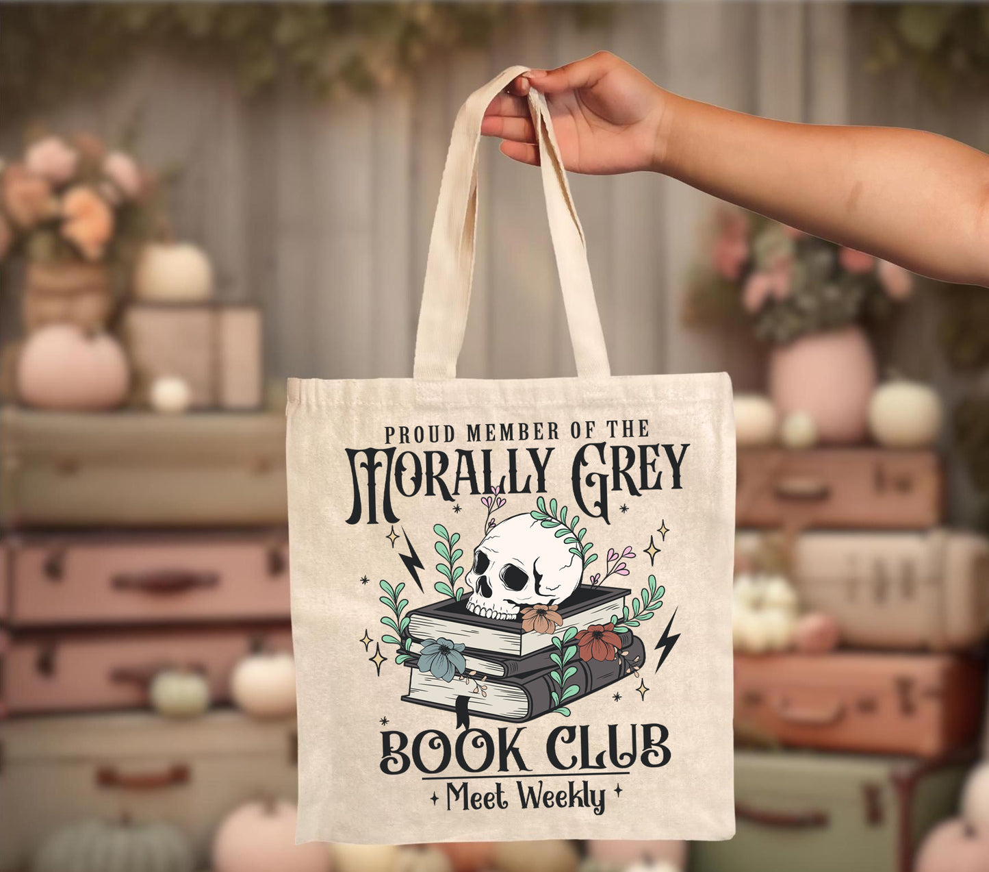 Morally Grey Book Club Mini Tote Bag
