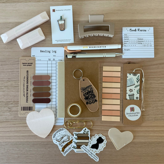 Plotting in Neutrals - Bookish Stationery Bundle