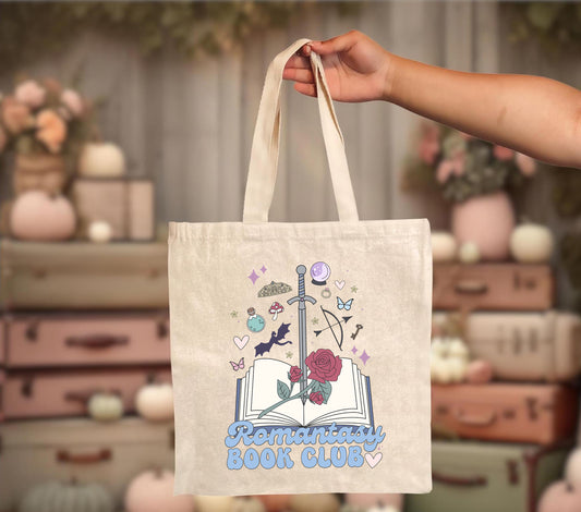 Romantasy Book Club Tote Bag
